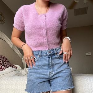 Light Purple Button Up Top